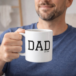 Papa Gegründet Anpassbares Jahr Vatertag Kaffeetasse