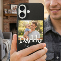 Papa Gegründet Foto Schwarz Lustig Fett Einfach