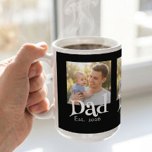 Papa gegründet Foto Schwarz Lustig Fett Einfach