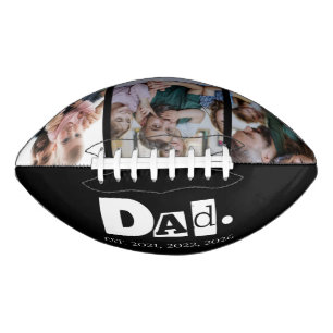 Papa Gegründet Jahr 3 Kinder Foto-Collage Football