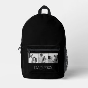 Papa Gegründetes Jahr Foto-Geschenke Moderner Vate Bedruckter Rucksack