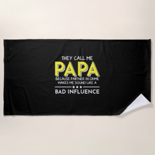 Papa-Geschenk Sie nennen mich Papas Strandtuch