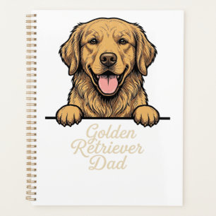Papa Golden Retriever Gravure Vintage
