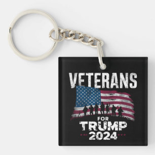 Papa Grand-père Vétérans Pour Trump 2024 Drapeau A