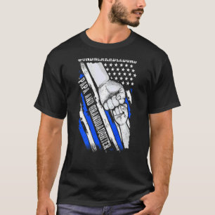 Papa Grandtochter Unbrechbare Anleihe USA Flag Pat T-Shirt
