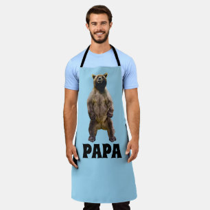PAPA GRIZZLY BÄR VATER LUSTIGE SCHÜRZE