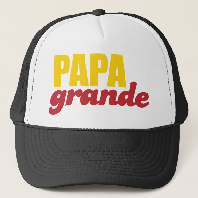 Papa groß - großer Vati Truckerkappe (Vorderseite)