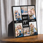 Papa Großvater Grandchildren FotoCollage Fotoplatte<br><div class="desc">Feiern Sie die besondere Bindung zwischen Papa und seinen Enkelkindern mit unserer "Papa-Großvater-FotoCollage"-Plakette. Diese personalisierte Gedenktafel zeigt wunderbar eine Sammlung von hochgeschätzten Fotos, die wertvolle Momente und Erinnerungen vereint, die Papa mit seinen geliebten Enkelkindern teilt. Der hervorgehobene Titel "Papa" verleiht dem Design eine Touch von Wärme und Zuneigung. Die aus...</div>