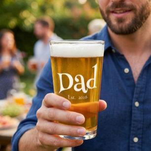Papa gründete neues Papa-Spaß-Text-fett-einfaches Glas