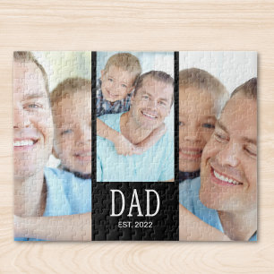 Papa hat 3 Foto-Puzzle eingerichtet