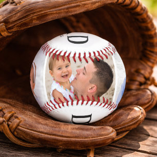 Papa hat 3 Fotos zum Vatertag eingerichtet Baseball