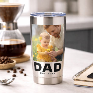 Papa hat Bold 2 Foto Edelstahl etabliert Thermobecher