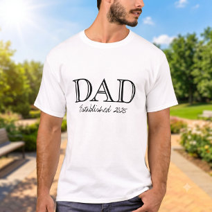 Papa hat Bold Schwarz Weiß gegründet T-Shirt