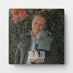 Papa hat dieses Jahr gegründet Foto Erinnerung Fotoplatte