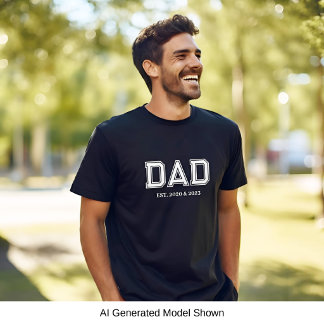 Papa hat einfache moderne schwarze Typografie eing T-Shirt