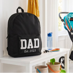 Papa hat fette schwarze Schrift auf Weiß etabliert Bedruckter Rucksack