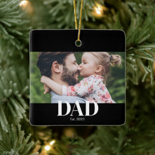 Papa hat Foto gegründet Keramikornament