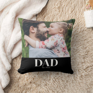 Papa hat Foto gegründet Kissen