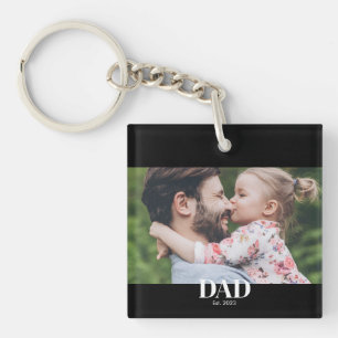 Papa hat Foto gegründet Schlüsselanhänger