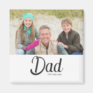 Papa hat Foto-Geschenkmagnet eingerichtet Magnet