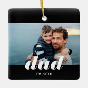 Papa hat gegründet Foto Keramikornament