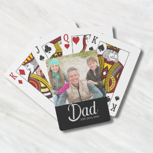 Papa hat gegründet Foto  Spielkarten