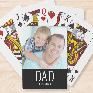 Papa hat gegründet Foto Spielkarten