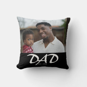Papa hat modernes fettes Foto gegründet Kissen
