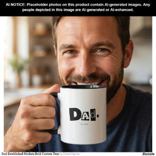Papa hat modernes fettgedrucktes individuelles Jah Tasse