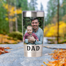 Papa hat modernes schwarzes Foto etabliert