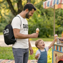 Papa hat mutig Weiß Schwarz