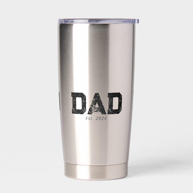 Papa hat neuen Papa-Geschenk gegründet Thermobecher (Links)