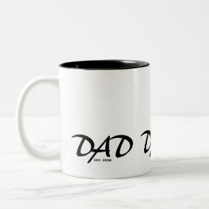Papa hat neuen Papa-Geschenk gegründet Zweifarbige Tasse