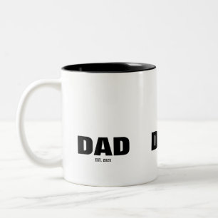 Papa hat neuen Papa-Geschenk gegründet Zweifarbige Tasse