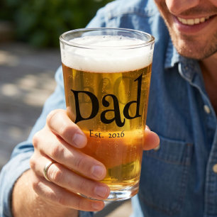Papa hat neuen Papa-Spaß-Text fett einfache Bier g Glas
