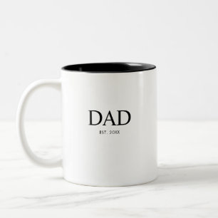 Papa hat neues Papa-Geschenk gegründet Zweifarbige Tasse