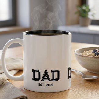Papa hat neues Papa-Geschenk gegründet Zweifarbige Tasse