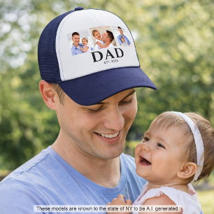 Papa hat Schwarz 3 Foto gegründet Truckerkappe