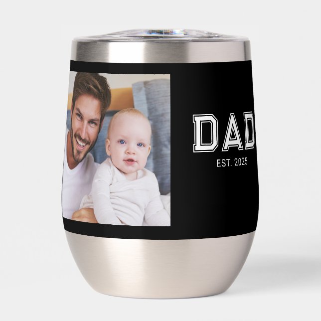 Papa hat Schwarz-Foto eingerichtet (Vorderseite)