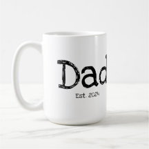 Papa hat sich etabliert Fette Schwarzweiß-Schrift