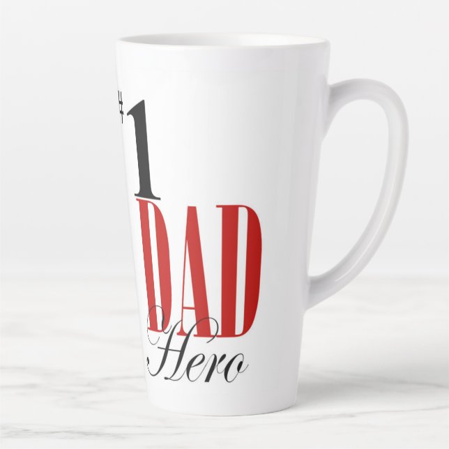 Papa Hero Tall Mug (Droite)