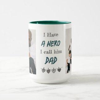 Papa héros | Mug personnalisé pour la fête des pèr