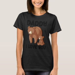 Papa ich Liebe Bärenbären Bären Kinder Kindertages T-Shirt