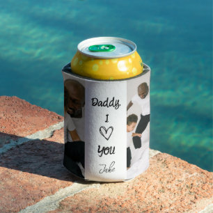 Papa, ich Liebe dich   Personalisierte Fotos könne Dosenkühler