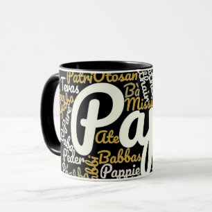 Papa in verschiedenen Sprachen Tasse