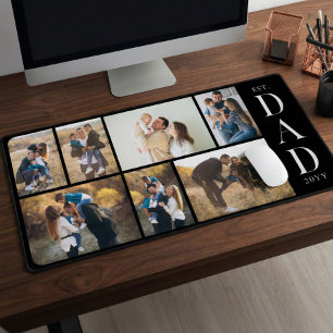 Papa Individuelle Collage mit Vater-Fotos Schreibtischunterlage