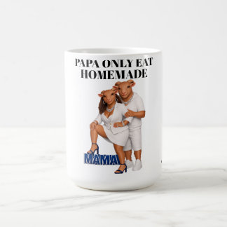 Papa isst nur selbstgemachtes kaffeetasse