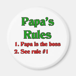 Papa ist der Chef Magnet