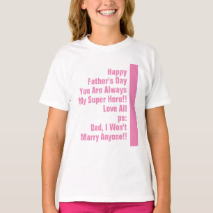 Papa ist immer mein super Held-Spaß T-Shirt