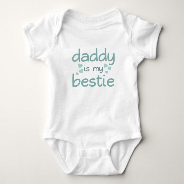 Papa ist mein Bestie // Neuartiger Vatertag Baby Strampler (Vorderseite)